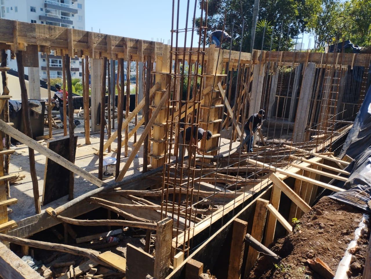 Fundação — serviço executado pela JM Construções na Grande Florianópolis