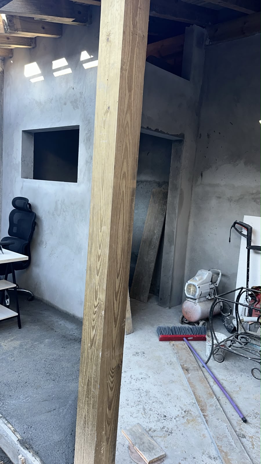 Estrutura de madeira aparente — Ampliação e Área Gourmet — Nicolas, Palhoça, SC